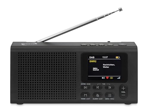 Dynavox DBT200 tragbares, digitales DAB+/UKW Radio, ideal als Küchenradio, Badradio, Büroradio, Werkstattradio, Wecker, BT, TFT-Display, Netz- oder Batterie-Betrieb, 3,5mm Kopfhörer-Anschluss, schwarz Dynavox DBT200 tragbares, digitales DAB+/UKW Radio, ideal als Küchenradio, Badradio, Büroradio, Werkstattradio, Wecker, BT, TFT-Display, Netz- oder Batterie-Betrieb, 3,5mm Kopfhörer-Anschluss, schwarz von Dynavox