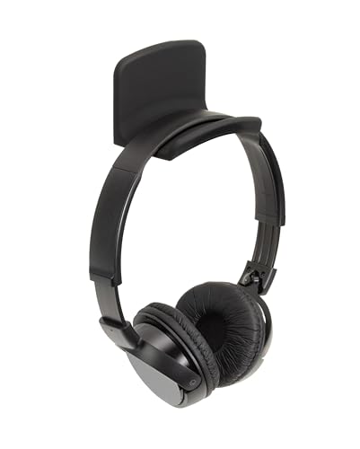 Dynavox Kopfhörerhalter KH-300, Wandhalterung für Headsets, Klebemontage, schonende Silikon-Auflagefläche, schwarz von Dynavox