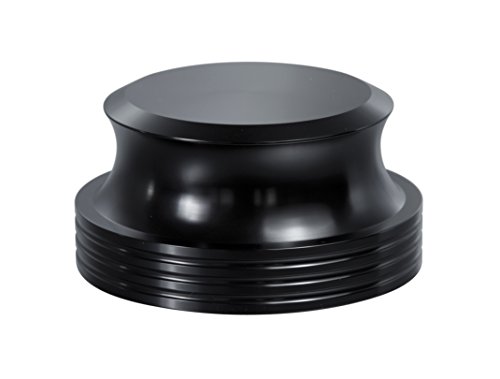 Dynavox Plattenspieler-Stabilizer PST420, Auflagegewicht aus Aluminium für Plattenspieler, Gewicht 420 g, Schwarz von Dynavox