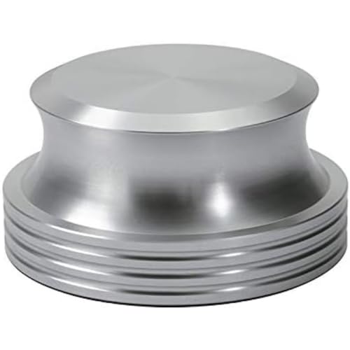 Dynavox Plattenspieler-Stabilizer PST420, Auflagegewicht aus Aluminium für Plattenspieler, Gewicht 420 g, Silber von Dynavox