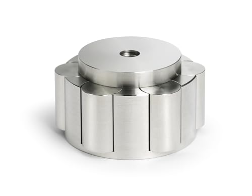 Dynavox Plattenspieler-Stabilizer PST450, hochwertiges Schallplattengewicht aus Edelstahl, anpassbar von 280g bis 450g von Dynavox