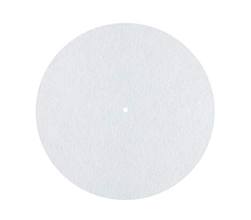 Dynavox Plattenteller-Auflage PM2 für Plattenspieler, antistatischer Filz, 30 cm Durchmesser, Weiß von Dynavox