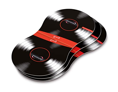 Dynavox Schallplatten-Halter, Greifhilfe zum Auflegen und Halten von Vinyl-Schallplatten, 4er-Set von Dynavox