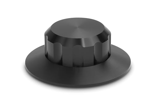 Dynavox Schallplattenklemme VC150, Klemme zum Fixieren der Schallplatte für Vinyl-Plattenspieler, aus Aluminium, schwarz von Dynavox