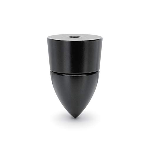 Dynavox Sub-Watt-Absorber 4er Set, höhenverstellbare Entkoppler für Lautsprecher und Boxen oder HiFi-Geräte, Schraubmontage, Schwarz von Dynavox