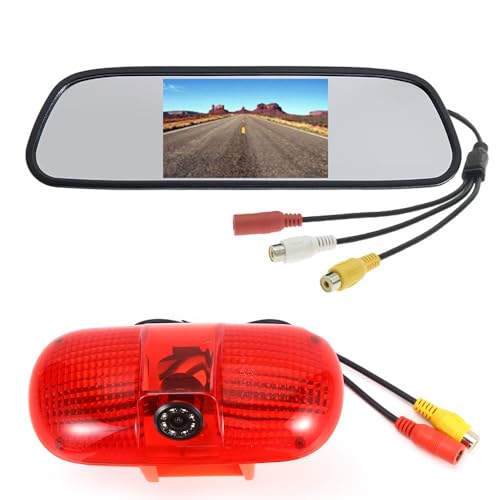 4.3'' Rückspiegel Monitor + HD Rückfahrkamera Ersatz für Vauxhall Kipper Combi X70 MK/Renault Master Kasten II/Mascott/Opel Movano A/FIAT Scudo/Citroen Jumpy/Peugeot Expert 224 222 VF3/Interstar 4.3'' Rückspiegel Monitor + HD Rückfahrkamera Ersatz für Vauxhall Kipper Combi X70 MK/Renault Master Kasten II/Mascott/Opel Movano A/FIAT Scudo/Citroen Jumpy/Peugeot Expert 224 222 VF3/Interstar von Dynavsal