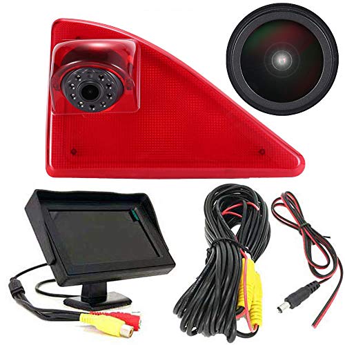 Dynavsal 4.3 Zoll TFT LCD Farbdisplay Auto Monitor + 1280 * 720 Pixel 1000TV Linien HD Nachtsicht Rückfahrkamera Ersatz für Opel Vauxhall Movano ab 2010/Renault Master ab 2010/Nissan NV400 ab 2010 von Dynavsal