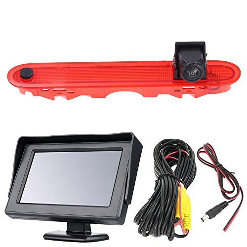 4.3 Zoll TFT LCD Farbdisplay Monitor + HD Bremsleuchte Rückfahrkamera für Renault Kangoo II 2007-2021/Mercedes-Benz Citan Tourer W415 Micro Camper 2012-2021/OEM:414523CSG 439498CAG A4159062000 von Dynavsal