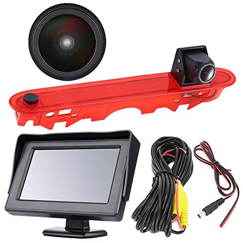 4.3 Zoll TFT LCD Farbdisplay Monitor + Super HD Nachtsicht Rückfahrkamera für Renault Kangoo II 2007-2021/Mercedes-Benz Citan Tourer W415 Micro Camper 2012-2021/OEM: 414523CSG 439498CAG A4159062000 von Dynavsal