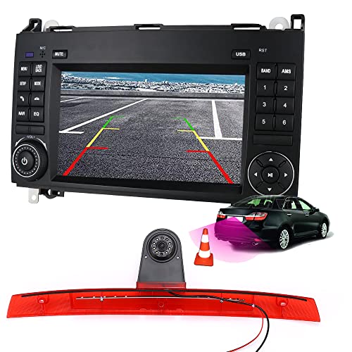 7 Zoll Android Autoradio mit GPS Navigation +HD Nachtsicht Auto Rückfahrkamera Ersatz für Mercedes Benz Viano Vito W639 V6 2003-2014 von Dynavsal