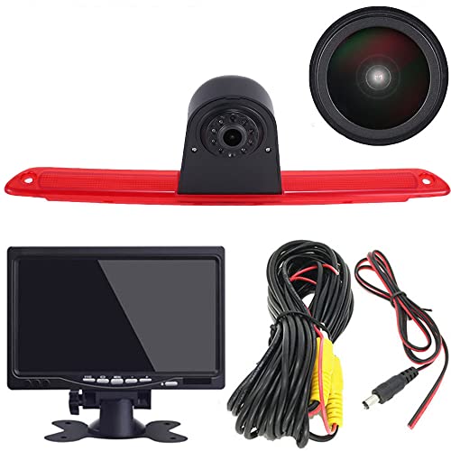 7 Zoll TFT LCD Farbdisplay Monitor + 1280 * 720 Pixel 1000TV Linien Super HD Rückfahrkamera Ersatz für Mercedes Benz Sprinter W906 W907 W910 316 CDI Viano Vito Transit Ducato/VW T5 Master von Dynavsal