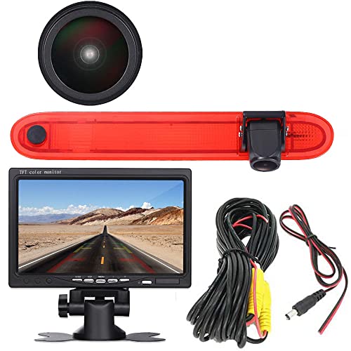 7 Zoll TFT LCD Farbdisplay Monitor + Super HD Nachtsicht Rückfahrkamera für Renault Kangoo II 2007-2021/Mercedes-Benz Citan Tourer W415 Micro Camper 2012-2021/OEM:414523CSG 439498CAG A4159062000 von Dynavsal