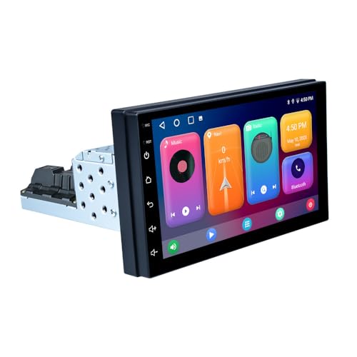 Android Autoradio mit GPS-Navigation Ersatz für Fiat Scudo Bus Kasten 270 272/Citroen Jumpy Dispatch Box Kasten VF7/Peugeot Expert Tepee Kasten VF3A VF3U VF3X Furgon/Toyota ProAce Diesel Van FWD MDX von Dynavsal