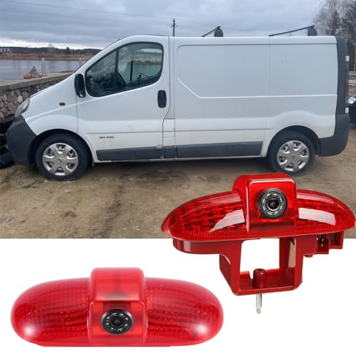 Auto Dach Bremsleuchte Rückfahrkamera Nachtsicht HD Rückfahrkamera Ersatz für Renault Trafic II III Diesel Petrol FWD FL EL JL JG FG/Opel Vivaro Diesel Petrol Chassis FWD A B C X82 X83 J7 E7 Box von Dynavsal