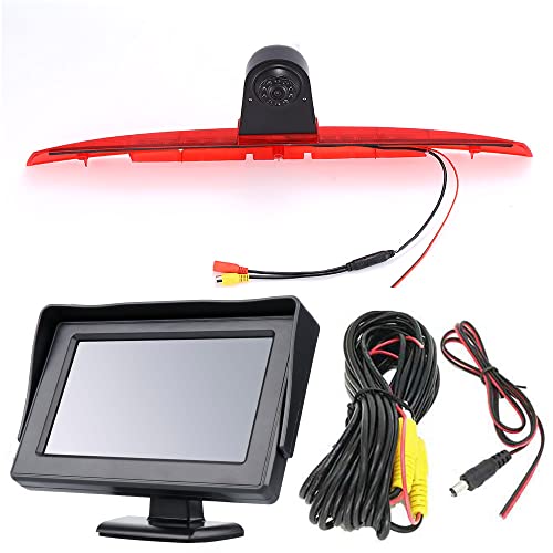 Dynavsal 4.3 Zoll TFT LCD Farbdisplay Monitor + HD Bremsleuchte Rückfahrkamera Ersatz für Mercedes Benz Viano Vito W639 V6 Van Transporter Van 2003-2014 von Dynavsal