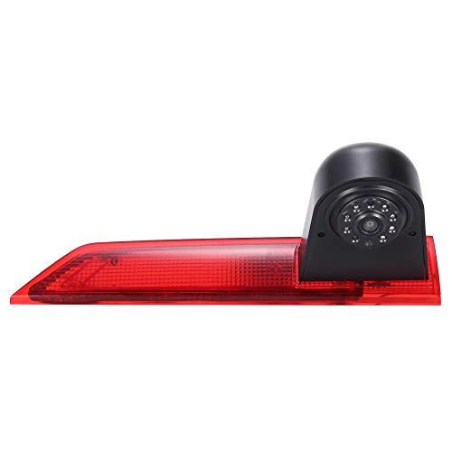 Dynavsal Auto Dach Bremsleuchte Rückfahrkamera Transporter Van wasserdichte Nachtsicht HD Rückfahrkamera Ersatz für Ford Transit Custom 2012-2016 von Dynavsal
