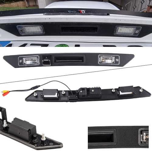 Griffleiste HD Rückfahrkamera Ersatz für Audi A3 8V 8P 8P1 8PA S3 V6 Allroad Sportback/S5 Quattro/A4 Limo B6 8E2 8E5 Sedan/A4 B6 B7 8EC Avant/A6/S6 Models/Q7 4L GTI V6 V8/A6 A6L C6 4F 4F2 4FH 4F5 von Dynavsal