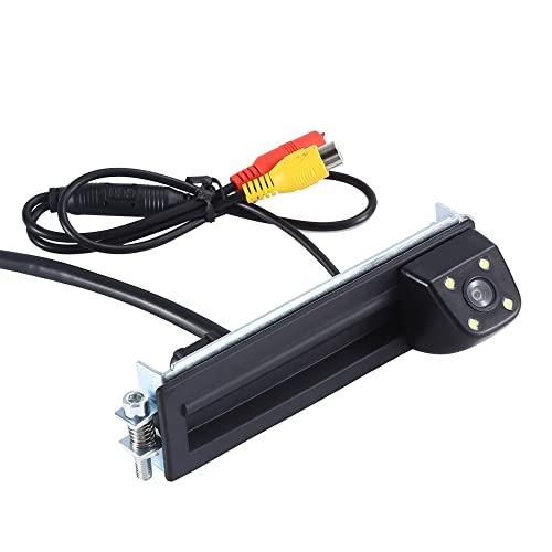 Nachtsicht HD Rückfahrkamera mit Kofferraumgriff Schalter Ersatz für Passat Variant 3B5 3B6 3BG Tourer Polo Classic Stufenheck 6KV2 9A2 9N4/OE Referenzen/3B9827566D/3B9827566A/3B9827566B/3B9827566C von Dynavsal