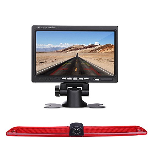 Rückfahrkamera Monitor + Rückfahrkamera Transporter, IR Nachtsicht Auto Kamera mit 4.3 Zoll LCD Farbdisplay Ersatz für Mercedes Sprinter W906 W907 W910 316 CDI Viano Vito Transit Ducato Master von Dynavsal