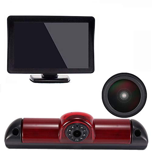 【Super HD Rückfahrkamera Set】 4.3 Zoll TFT LCD Farbdisplay Auto Monitor + 1280 * 720 Pixel 1000TV Linien HD Nachtsicht Rückfahrkamera für FIAT Ducato X250/Peugeot Boxter/Citroen Jumper von Dynavsal