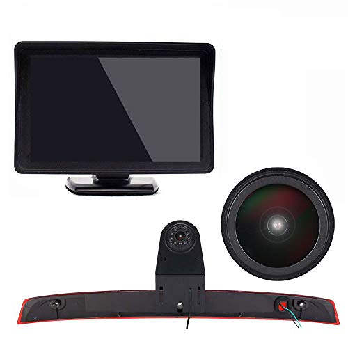【Super HD Rückfahrkamera Set】 4.3 Zoll TFT LCD Farbdisplay Auto Monitor + 1280 * 720 Pixel 1000TV Linien HD Nachtsicht Rückfahrkamera für Viano Vito W639 Van 2003-2014 von Dynavsal