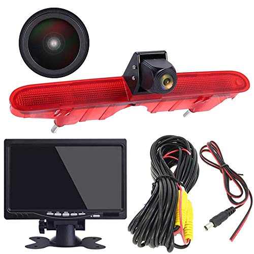 【Super HD Rückfahrkamera Set】7 Zoll TFT LCD Farbdisplay Auto Monitor + 1280*720 Pixel 1000TV Linien Super HD Rückfahrkamera für Peugeot Partner 2 II Tepee Rifter/Citroen Berlingo 3 III 4 IV B9 Kasten von Dynavsal