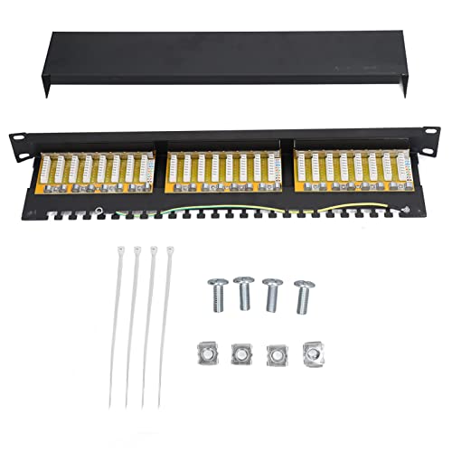 Dyocoag 24 Port Patch Panel abgeschirmtes Netzwerkkabel -Patch -Feld für einfache Installationsnetzwerkzimmer von Dyocoag