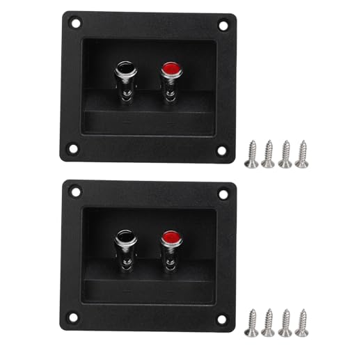 Dyocoag 2pcs Lautsprecher -Box Anschluss Subwoofer Box Anschlussbecher Federgeladener Bindungspostlautsprecher -Terminalplatten Auto RV -Boot Dyocoag 2pcs Lautsprecher -Box Anschluss Subwoofer Box Anschlussbecher Federgeladener Bindungspostlautsprecher -Terminalplatten Auto RV -Boot von Dyocoag