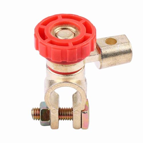Dyocoag Battery Link Terminal Cut Off Switch Master -Trennungsisolator für universelles Auto, Hochschwarz, 12V, 125A (Rot) von Dyocoag