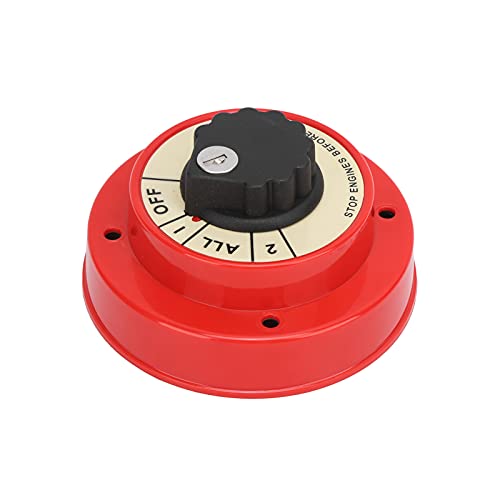 Dyocoag Boat Battery Selector Switch Medium Duty Yellow 4 Wege für die marine Hardware -Montage mit zwei Batterien von Dyocoag