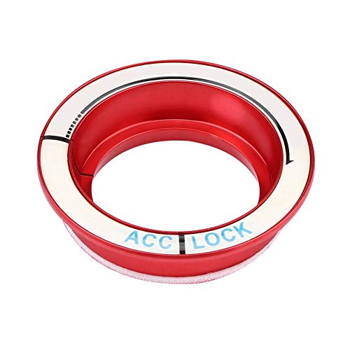 Dyocoag Car Luminous Zündschalter Ringkreis Schlüsselloch-Loch-Abdeckung Roman Night Light Decoration für Focus 2005-2018 (Rot) von Dyocoag