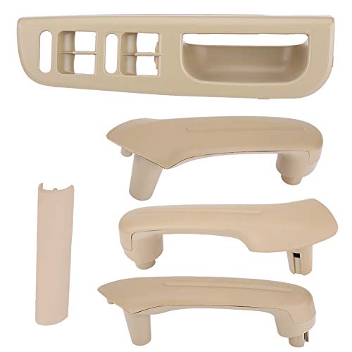 Dyocoag Hauptfensterschalter, Bedienfeld, Zierblende, Innentür-Haltegriff für MK4, Upgrade, elegantes Auto-Aussehen, Schwarz, Grau, Beige, passendes Fahrermaterial, ABS (Beige) von Dyocoag