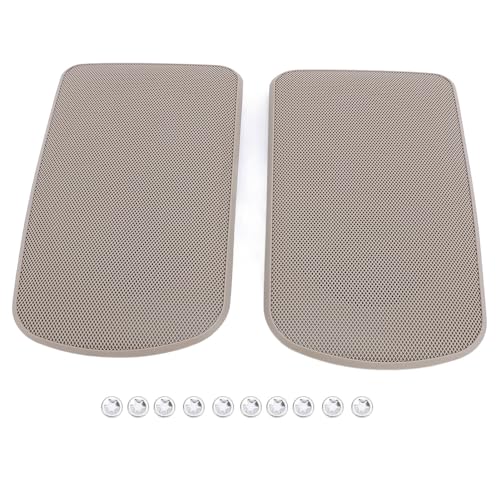 Dyocoag Hecklautsprecher Grillabdeckung Ersatz Robus ABS Material Speaker Kühlergrillabdeckung für 2002 bis 2006 Beige von Dyocoag