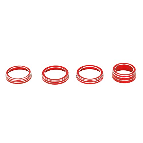 Dyocoag Klimaanlagen -Taste -Deckungs - -Trimmschutz des JL -Scheinwerferschalters vor Kratzern und Wear Accessoire 2018-2021 (Rot) von Dyocoag