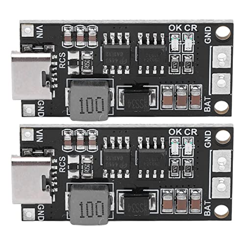 Dyocoag Lithium -Batterie -Ladegerät 2PCS 4S Typ C bis 16,8 V Batterie Ladegerät Boost Boost für das Laden von Lithiumbatterien (2a) von Dyocoag
