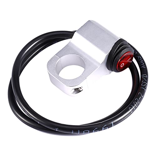 Dyocoag Motorrad -Lenker -Scheinwerfer Nebelfleck Light Off Switch Aluminiumlegierung 12V 16a von Dyocoag