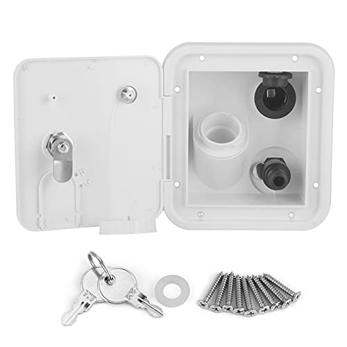 Dyocoag RV quadratische Form abschließbarer Wassereinlass mit Zigarre Leichter Druckfüllanschluss einfach Gebrauch für RV -Anhänger ABS -Material von Dyocoag