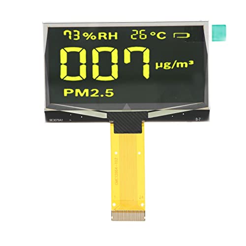 Dyocoag organisches Licht emittierende Diode LCD -Anzeige Dünn Flexible Klare Bildschirmmodul 24Pin 128x64 Auflösung Inline SSD1309 2.42in (Gelb Anzeige) von Dyocoag