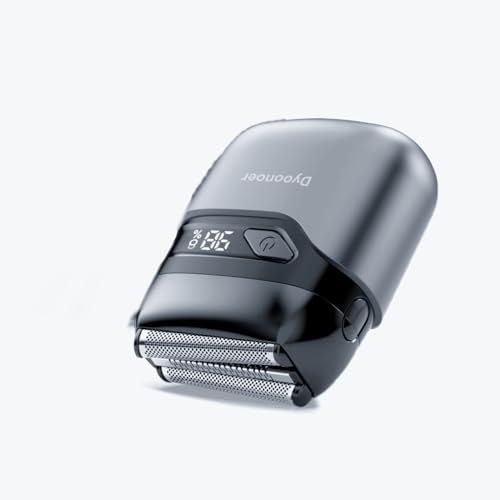 Rasierer Herren Elektrisch mit LED-Anzeige, Folienrasierer Herren, IPX7 Nass-Trockenrasierer mit 3 Flexiblen Klingen, USB-C Ladestation für Gesicht und Bart von Dyoonoer