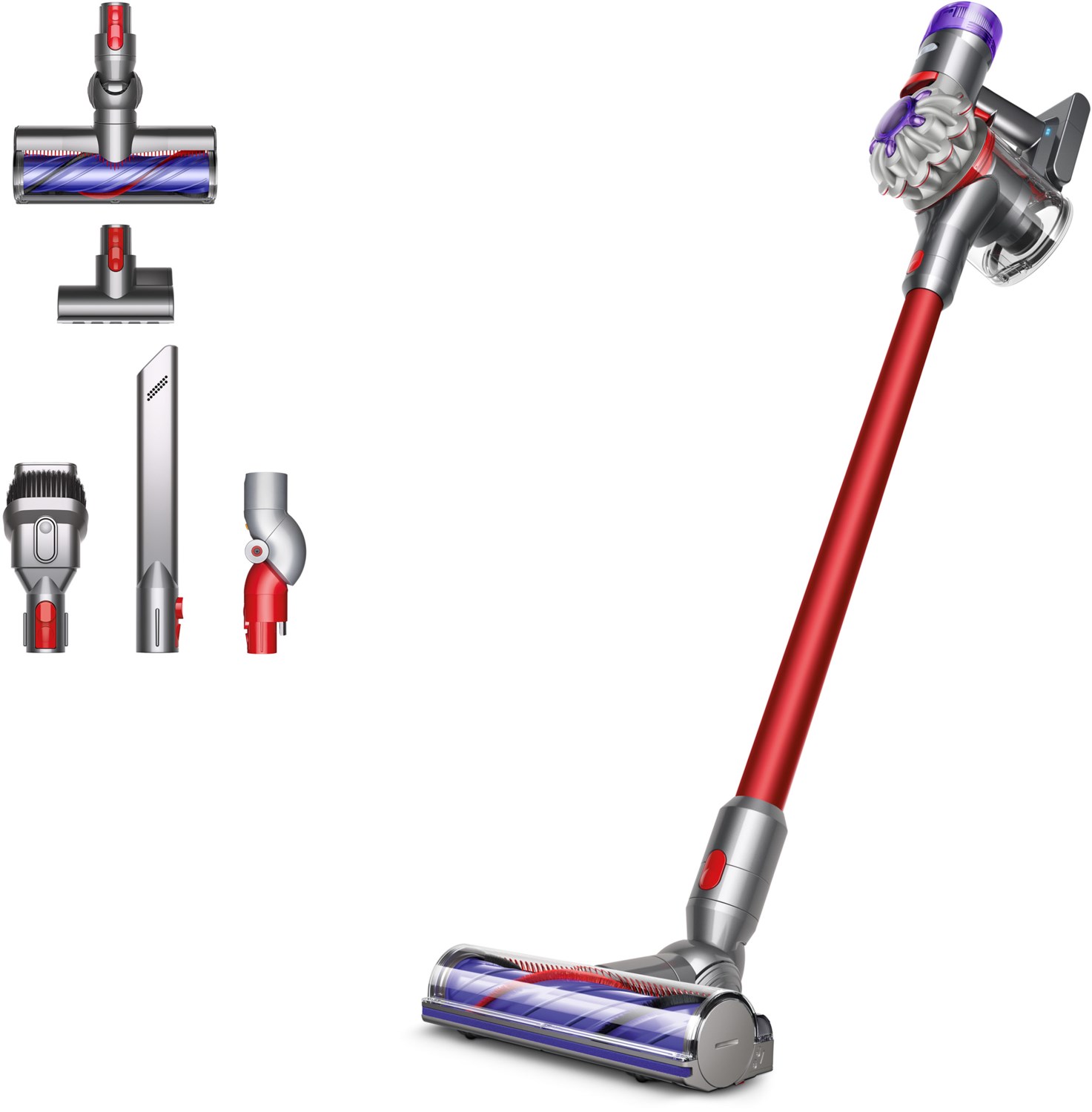 V8 Extra Akku-Stielsauger silber/rot V8 Extra Akku-Stielsauger silber/rot von Dyson