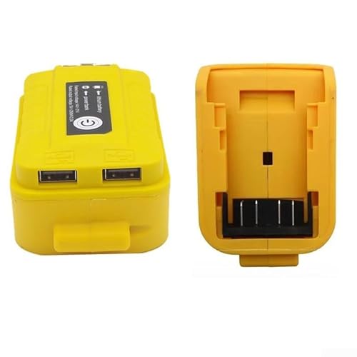 18 V Lithium-Akku USB-Adapter mit Taschenlampe für DCB203 und DCB200 Modelle (A) von DystopiaWorld
