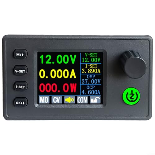 CNC DC Step-Up- und Step-Down-Netzteil, Dual-Shell 4,6 cm (1,8 Zoll) Vollfarb-TFT-LCD, mit programmierbarem 40-W-Buck-Boost-Netzteil, intelligente Silikon-Tasten, 11 Speichervoreinstellungen von DystopiaWorld