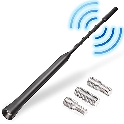 Dzanken Autoantenne kurz Dachantenne Auto 23cm Autoradio DAB Antenne, Stabantenne Universal Auto Antenne mit Verstärker FM/AM/DAB Empfang Fahrzeugantennen geeignet für alle Autos (23cm) von Dzanken