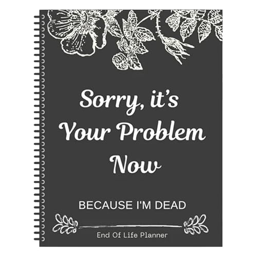 DzpKrka Lustiger Planer zum Ende des Lebens, My Final Wishes Planners, End of Life Planne-r Organizer, Arbeitsbuch, Todesnoten-Notizbuch, Spiralbindung, lustiges geführtes Final-Arrangement-Organizer von DzpKrka