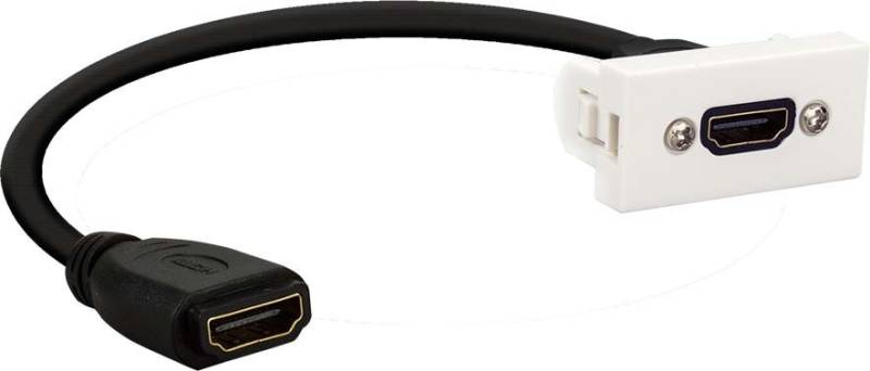 E+P Elektrik Anschlussblende HDMI 2.0 WDH20Lose ws 000561014000 von E+P Elektrik