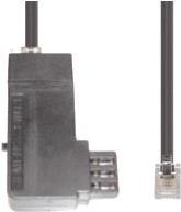 E+P Telefonkabel 3,0m T 138/3 TAE-F-Stecker/Westernstecker 6/4 (T138/3) von E+P
