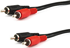 e+p B 33/10 LOSE Audio-Kabel 10 m 2 x RCA Schwarz (B 33/10 LOSE) von E+P