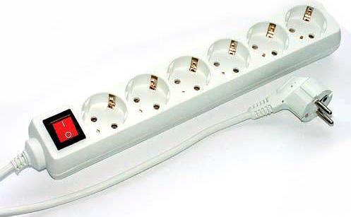 e+p E 60/3 6AC-Ausgänge 3m Weiß Verlängerungskabel (E 60/3) von E+P