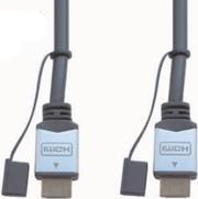 e+p HDMI 401. Kabellänge: 2 m, Anschluss 1: HDMI Type A (Standard), Anschluss 2: HDMI Type A (Standard), Beschichtung Verbindungsanschlüsse: Gold, Produktfarbe: Schwarz (HDMI 401) von E+P