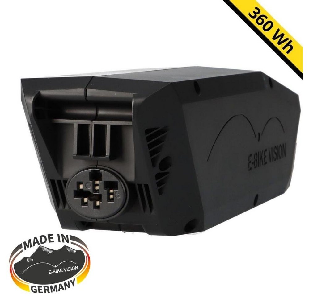 E-Bike Vision E-Bike Akku 36V 10Ah 360Wh kompatibel Bosch Performance Line CX E-Bike Akku von E-Bike Vision